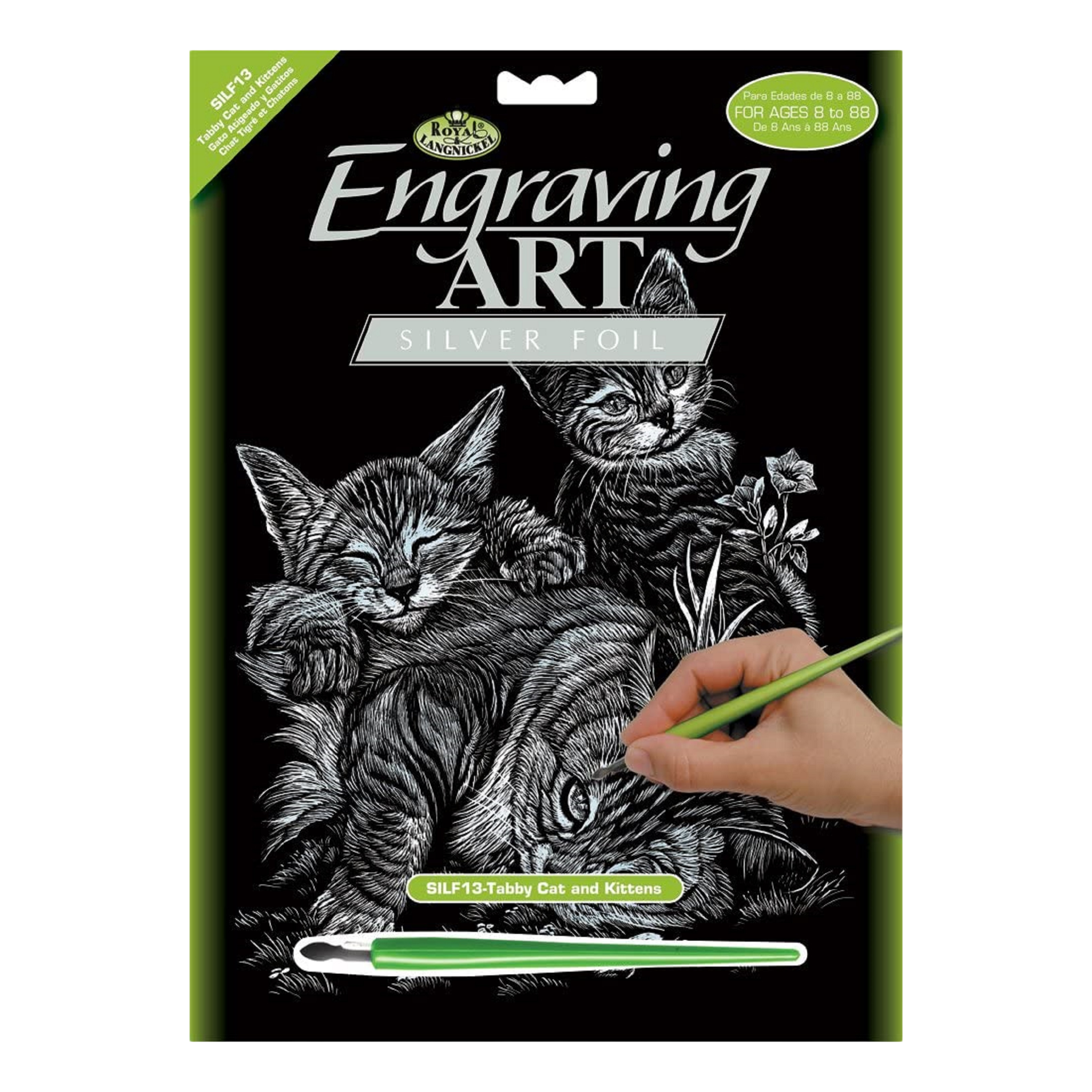 Engraving Art Tabby Cat & Kittens | Bass Pro Shops Canada